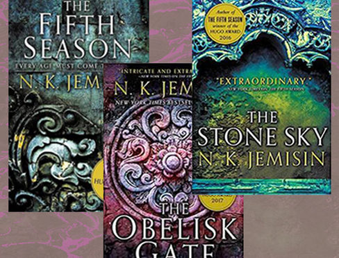 The Broken Earth: The Fifth Season, The Obelisk Gate, The Stone Sky covers